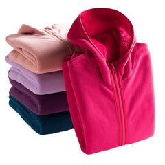 Reversible Fleece Hoodie for Men and Women, Warm