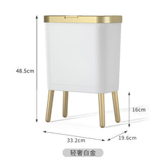 Nordic Style High Foot Trash Can for Home & Hotel