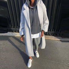 Lapel Pure Desire Trench Coat for Commuters