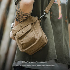 Retro Square Waist Bag for Men