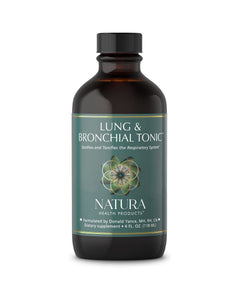 Natura Health Products Lung & Bronchial Tonic - Soothes and Tonifies The Respiratory System - Featuring Mullein Leaf Extract Thyme Fenugreek Lobelia and Plantain (4 Fluid Ounces)