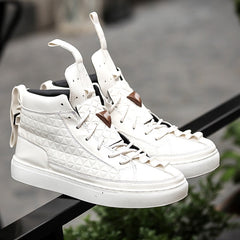 Men's High-Top Korean Style Casual Sneakers for Summer
