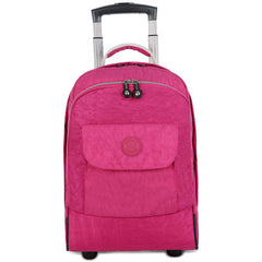 17-Inch Waterproof Rolling Backpack for Students and Travel