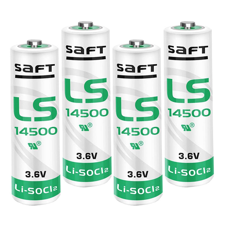 XNLWDVQQW *<4 Pack>LS14500 3.6V 2600mAh AA Lithium Battery for LS 14500 Battery Applied for Special Testing Electronic Equipment etc.