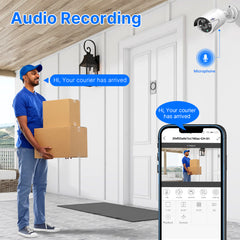 Hiseeu Outdoor POE Wired 3MP IP Surveillance Camera