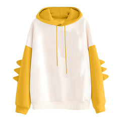 Dinosaur Cartoon Hoodie for Women - Winter Casual Wear