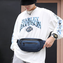 Men's Smooth Nylon Waist and Chest Bag for Phones