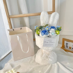 Rabbit Ear Bouquet Knitted Flower Doll Gift for Kids
