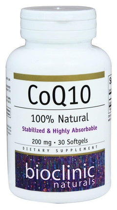 Bioclinic Naturals CoQ10 200 mg 30 gels