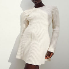 2023 Autumn Winter Long Sleeve Knit Dress for Women