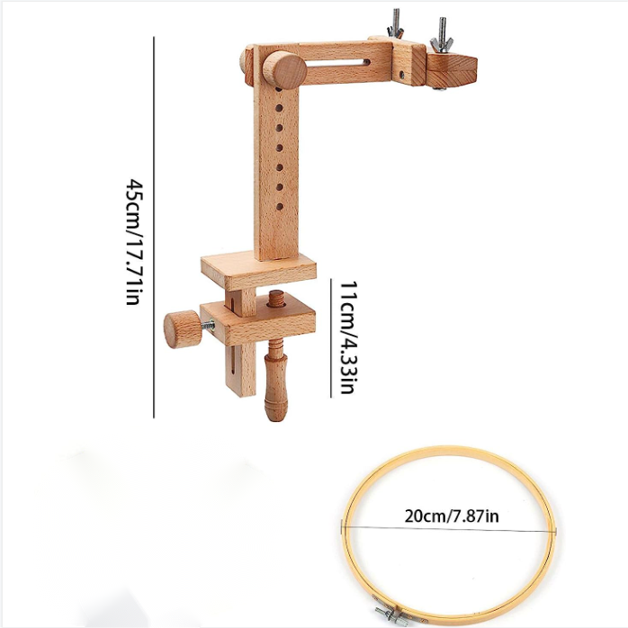 Wooden Tabletop Embroidery Frame for Beginners