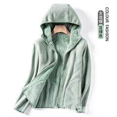 Reversible Fleece Hoodie for Men and Women, Warm
