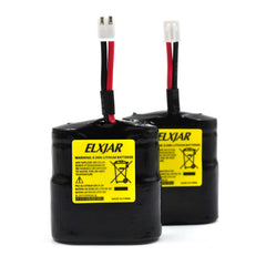 elxjar (2-Pack) 6V Li-ion Replacement Battery Pack for The TASER Pulse