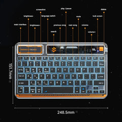 Backlit Bluetooth Keyboard for iPad, Android, Windows