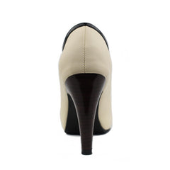 Women's Color Block High Heels with Bow Design