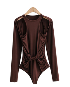 Fashion Cutout Long Sleeve T-Shirt for Women
