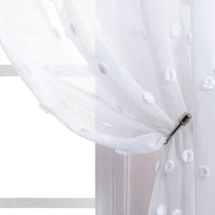 Boho Floral Sheer Curtains for Living Room Bedroom
