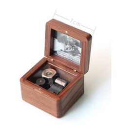 Wooden Photo Music Box Frame for Girls