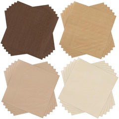 Layhit 100 Pcs Cocktail Napkins Disposable Beverage Napkins Square Paper Dessert Napkins for Valentines Day Wedding Birthday Dinner Lunch Party Supplies(Brown Series5 x 5 Inch)