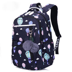 Girls' Large Capacity School Backpack - Korean Style