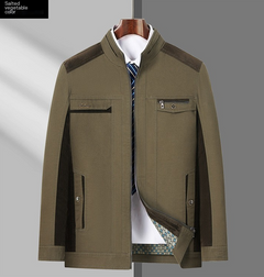 Men's Lightweight Stand Collar Jacket for Spring and Fall