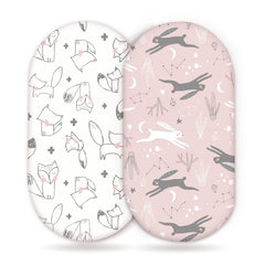 Elastic Printed Fitted Sheet for Baby Cradle & Changing Table