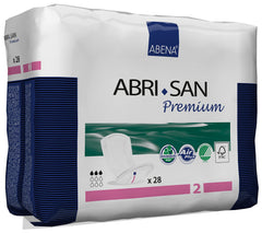 Abena Abri-San Premium Incontinence Pads Light Absorbency (Sizes 1 To 3A) Size 2 28 Count