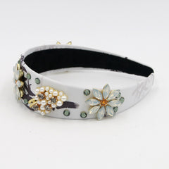 Luxury Baroque Floral Headband for Fashion Shoots