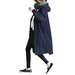 Medium Length Casual Trench Coat for Women in Autumn