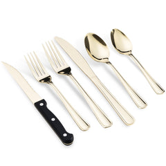 SELUKIYA Silverware Set – Elegant Gold Flatware for Everyday Dining & Special Occasions