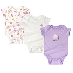 Comfortable Cotton Baby Triangle Crawl Short-Sleeved Jumpsuit