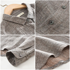1911 High-Quality Men's Linen Long Sleeve Shirt