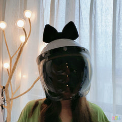 Cute Girl Space Cotton Bow Motorcycle Helmet Ornaments