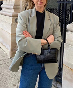 Women's Casual Long Sleeve Blazer Coat 2020 Fall Style
