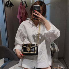 Rhinestone Chain Shoulder Bag
