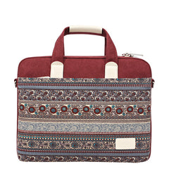 Ethnic Style Durable Canvas Anti-Fall Laptop Bag