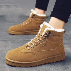 Men's Outdoor Leisure Shoes with Warm Velvet Lining