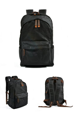 Mu Chuan Waxed Canvas Backpack for Men and Women