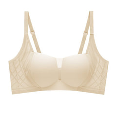3D Velvet Thin Jelly Bra with Soft Support for Women