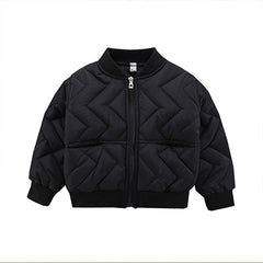 Kids' Cotton Baseball Jackets for Autumn and Winter