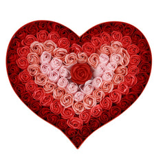 Gradient LED Heart-Shaped Soap Rose Gift Box