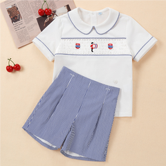 Western Style Plaid Summer Outfit for Siblings