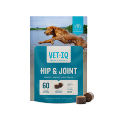 VetIQ Glucosamine Hip & Joint Supplement for Dogs 60 Soft Chews Dog Joint Support Supplement with MSM and Krill Dog Health Supplies Large & Small Breed Chicken Flavored Chewables