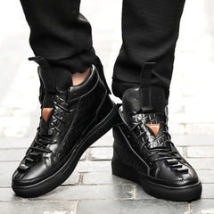 Men's High-Top Korean Style Casual Sneakers for Summer