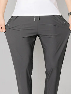 Men's Casual Solid Color Loose Straight-leg Sport Pants