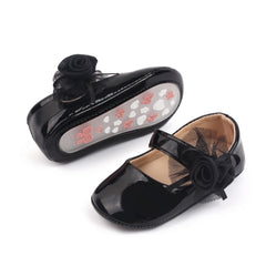 Infant Girls' PU Shoes with Cute Flower Design