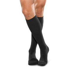 SMARTKNIT Seamless Over-the-Calf Socks for Diabetes Arthritis or Sensitive Feet 1 Pair (2 Count) Black Small