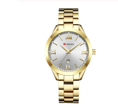 CURREN 9007 Women's Waterproof Quartz Watch with Calendar