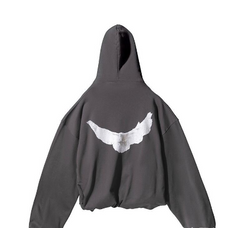 Oversized Vintage Hooded Sweatshirt with Embroidery