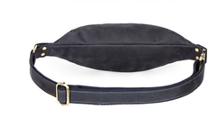 Black Casual Leather Men's Crossbody Bag